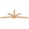 Ekena Millwork Davenport Timber Gable Bracket, Western Red Cedar, 84"W x 35"H x 1 1/2"D x 3 1/2"F, 10/12 Pitch GBW084X35X0204DAV00SWR - alternate 2
